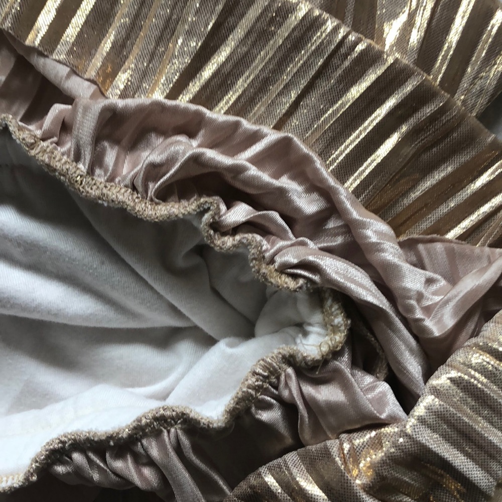 CrewCuts Gold Micropleat Dress - Picture 5 of 5